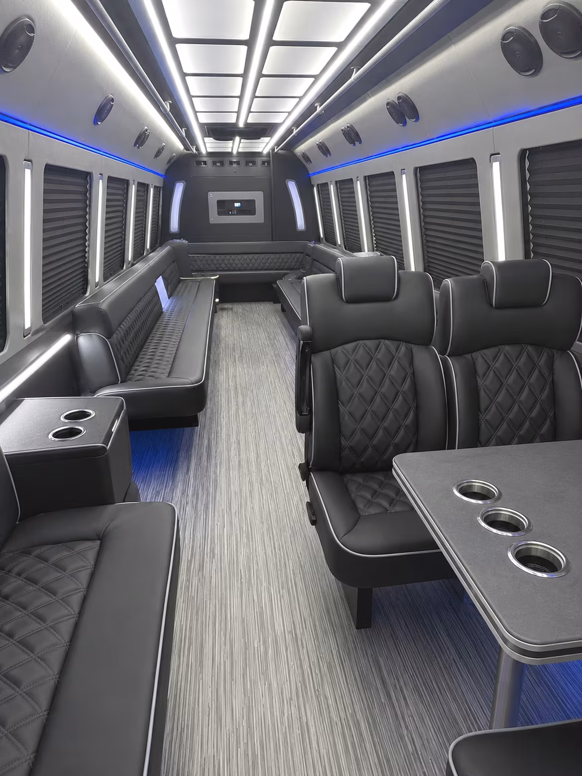 yakima 25 passenger party bus inside