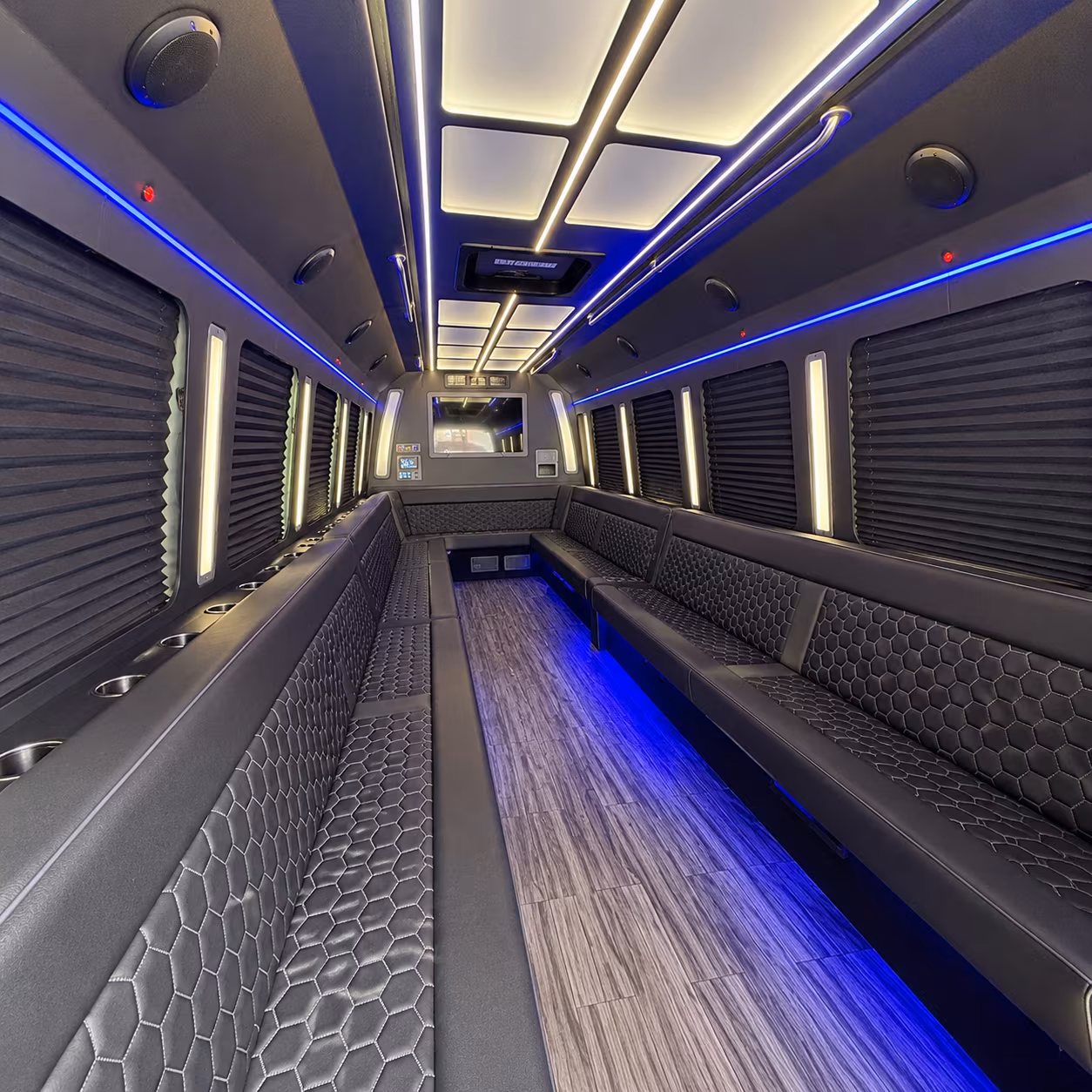 yakima 30 passenger party bus interior