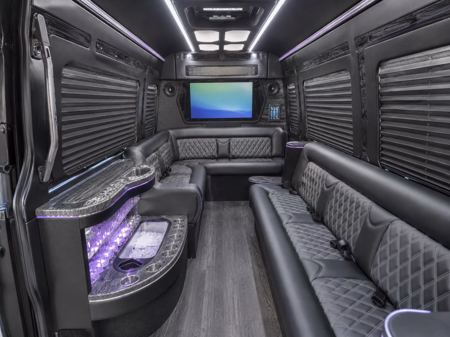 yakima 56 passenger charter bus inside