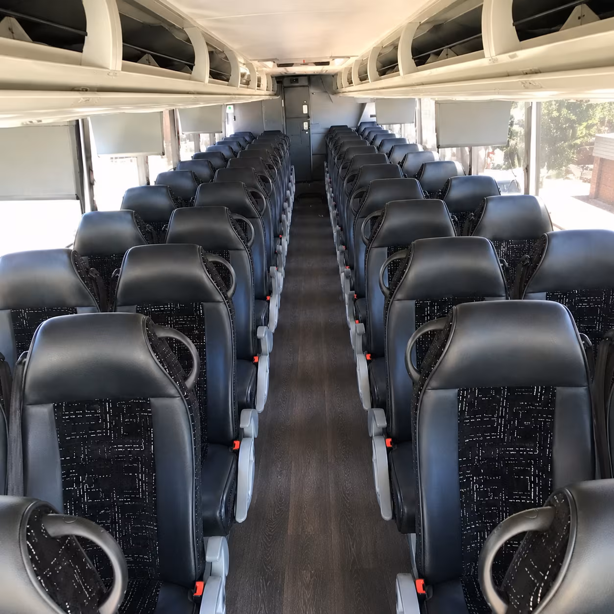 yakima 56 passenger charter bus interior
