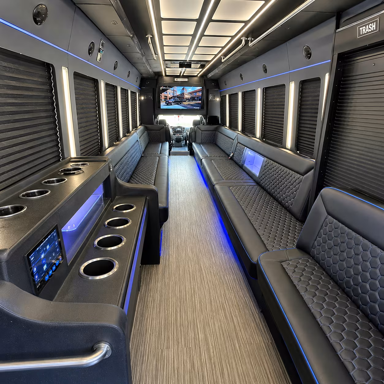 yakima party bus rental interior